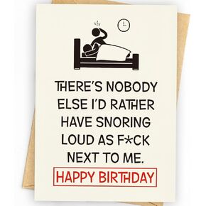 Birthday Card Men, Birthday Gift Him, Birthday Card Husband, Husband Birthday Card, Birthday Card Him, Funny (Beige) in Saudi Arabia