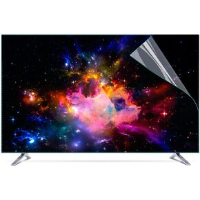 43-75 Inch Anti-Glare TV Screen Protector Filter, Out Blue Light Film LCD TV Glare Shield Anti-Scratch Injury TV LED Filter Matte PET No Bubble / 46in 1017x570mm