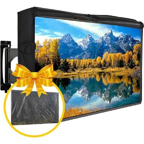 ABCCANOPY Outdoor TV Cover 46"-48" Universal Waterproof Dust-Proof With FREE Plastic Cover Front Flap Scratch Resistant Interior Protector for LCD LED Plasma Television Set Remote Controller Pocket