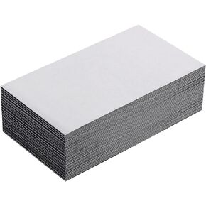 LLPT Self Adhesive Business Card Magnets 50 Packs Easy Peel Stick Promotion Small Magnetic Sheet for Business Marketing Card Teaching Schedule Photo Wall(BCM050)