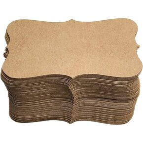 PPAPPAPPIYO Kraft Paper Blank index cards Business Cards (100) Paper 3.54inx1.96in K04- Blank