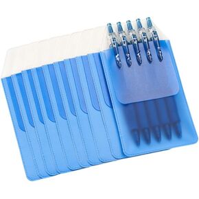 10pcs Blue Shirt Pocket Protectors Lab Coat Pocket Pocket Pen Holders for Shirts Pocket Pencil Holder Leakproof Pocket Pen