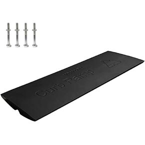 VEVOR 3 Pack Curb Ramp,Rubber Driveway Ramps, Heavy Duty 33069lbs Weight Capacity Threshold Ramp, 2.6 inch High Curbside Bridge Ramps for Loading Dock Garage Sidewalk, Expandable Full Ramp Set