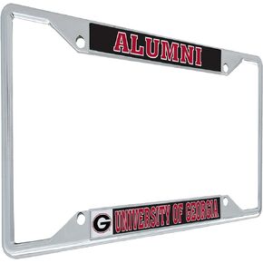 University of Georgia Bulldogs UGA Dawgs Metal License Plate Frame for Front or Back of Car Officially Licensed (Alumni) C