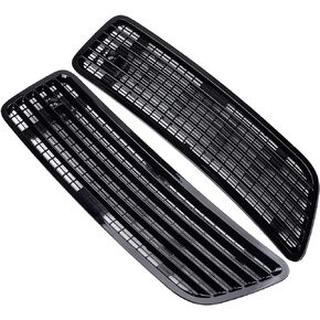 غطاء محرك السيارة الأمامي العلوي لتهوية الشواية لسيارة Mercedes-Benz S550 W221 2007-2013 غطاء مصبغة غطاء محرك السيارة الأسود اللامع لـ S550 W221 جانب سائق الركاب يسار يمين 2218800205 2218800305