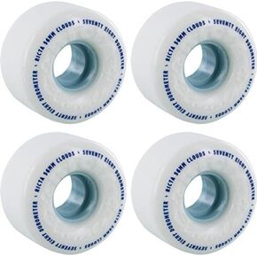 Wheels Clouds White / Blue Skateboard Wheels - 56mm 78a (Set of 4)
