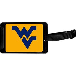 Siskiyou unisex NCAA West Virginia Mountaineers Luggage Tag Black, 3.25"