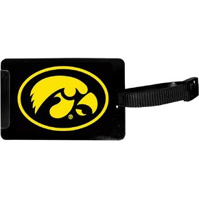 Siskiyou Sports NCAA Iowa Hawkeyes Luggage Tag , Black, 3.25"
