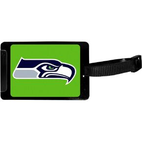 Siskiyou Sports Unisex NFL Seattle Seahawks Luggage Tag, Black, 3.25"