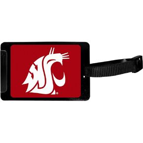 Siskiyou NCAA Washington State Cougars Luggage Tag Black, 3.25"
