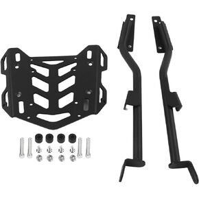 Keenso Motorcycle Trunk Rack, Motorcycle Luggage Rack Tail Hollow Out Hole Rear Luggage Rack Replacement for MT09 2021 Luggage Rack