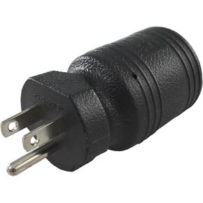 Conntek Locking Adapter with 15 Amp 125 Volt Male Plug To 20 Amp Female Connector, Yellow
