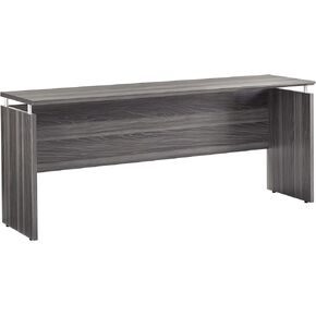 Safco Products Medina Modern Office Executive Credenza Desk, 72", Gray Steel