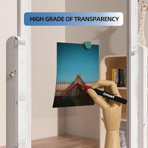 حامل طلاء زجاجي بليكسي على الوجهين، لوح حامل أكريليك سهل المسح، حامل فني للأطفال واقف، لوح رسم خشبي مزدوج الجوانب للأطفال 41 بوصة × 17 بوصة in Kuwait