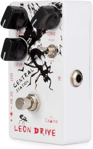 Caline Electric Guitar Effects Pedals Multi Distortion Leon Drive 9V DC White Central Station Guitar Pedal Bass Reverb Acoustic Preamp True Bypass CP-50 Guitarist Gifts in Saudi Arabia
