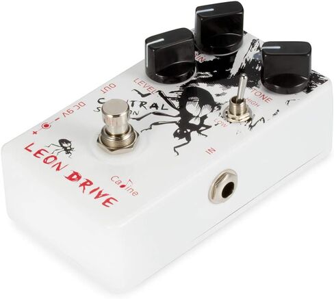 Caline Electric Guitar Effects Pedals Multi Distortion Leon Drive 9V DC White Central Station Guitar Pedal Bass Reverb Acoustic Preamp True Bypass CP-50 Guitarist Gifts in Saudi Arabia