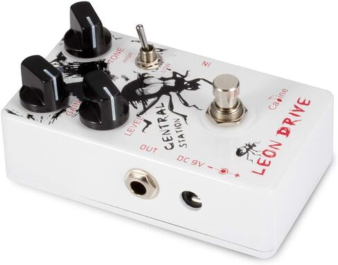 Caline Electric Guitar Effects Pedals Multi Distortion Leon Drive 9V DC White Central Station Guitar Pedal Bass Reverb Acoustic Preamp True Bypass CP-50 Guitarist Gifts in Saudi Arabia