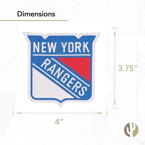 حقيبة سترة نيويورك رينجرز مطرزة بخياطة أو حديد على سترة سترة NY NHL National Hockey League in Kuwait