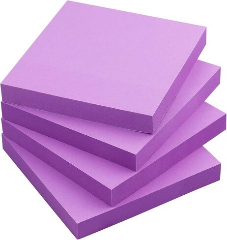Sticky Notes 3x3 Self-Stick Notes Bright Colors Sticky Notes 4 Pads 90 Sheets/Pad (Black) in Saudi Arabia