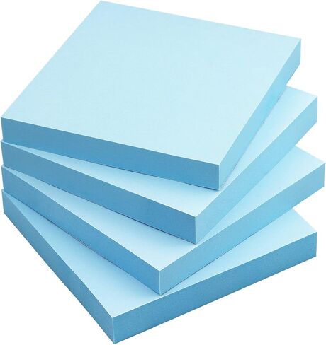 Sticky Notes 3x3 Self-Stick Notes Bright Colors Sticky Notes 4 Pads 90 Sheets/Pad (Black) in Saudi Arabia