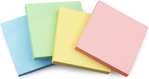 Sticky Notes 3x3 Self-Stick Notes Bright Colors Sticky Notes 4 Pads 90 Sheets/Pad (Black) in Saudi Arabia