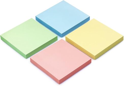 Sticky Notes 3x3 Self-Stick Notes Bright Colors Sticky Notes 4 Pads 90 Sheets/Pad (Black) in Saudi Arabia