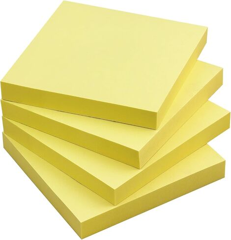 Sticky Notes 3x3 Self-Stick Notes Bright Colors Sticky Notes 4 Pads 90 Sheets/Pad (Black) in Saudi Arabia