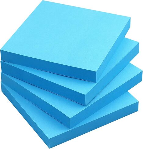Sticky Notes 3x3 Self-Stick Notes Bright Colors Sticky Notes 4 Pads 90 Sheets/Pad (Black) in Saudi Arabia