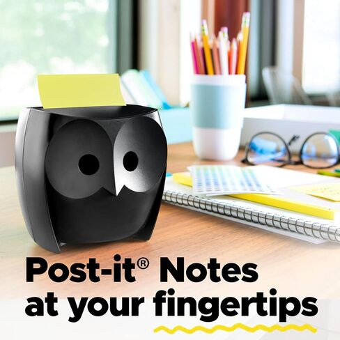 Post-it Pop-up Notes Dispenser, 3x3 in, Black Base Clear Top (DS330-BK) in Saudi Arabia