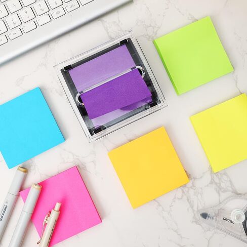 EOOUT Sticky Note Holder, 3x3 Inches, Sticky Note Dispenser, Black Pop-up Note Holder, Self-Stick Note Pad for Office Home Classroom Desk Supplies in Saudi Arabia