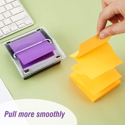 EOOUT Sticky Note Holder, 3x3 Inches, Sticky Note Dispenser, Black Pop-up Note Holder, Self-Stick Note Pad for Office Home Classroom Desk Supplies in Saudi Arabia