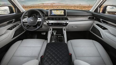 وسادة مسند ذراع غطاء وحدة التحكم KMMMOTORS Telluride(2020~2023)، جلد نباتي، واقي غطاء وحدة التحكم، مضاد للخدش (رمادي) in Kuwait