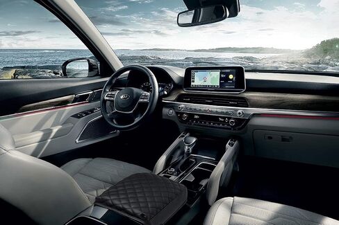 وسادة مسند ذراع غطاء وحدة التحكم KMMMOTORS Telluride(2020~2023)، جلد نباتي، واقي غطاء وحدة التحكم، مضاد للخدش (رمادي) in Kuwait