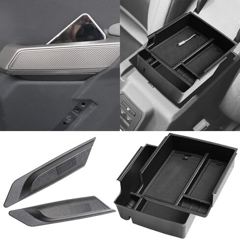 Mabett Console Organizer Tray for Bronco Accessories, Armrest Storage Box fit Bronco 2021 2022 2023 2024 2/4-Door wiht Non-Slip Mat Black in Saudi Arabia
