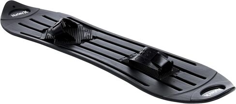 Hurley Kids' Snowboard - Beginner Heavy Duty Plastic Snowboard with Adjustable Binders - Outdoor Winter Snow Slider for Kids in Saudi Arabia