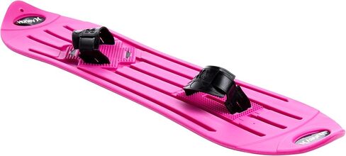 Hurley Kids' Snowboard - Beginner Heavy Duty Plastic Snowboard with Adjustable Binders - Outdoor Winter Snow Slider for Kids in Saudi Arabia