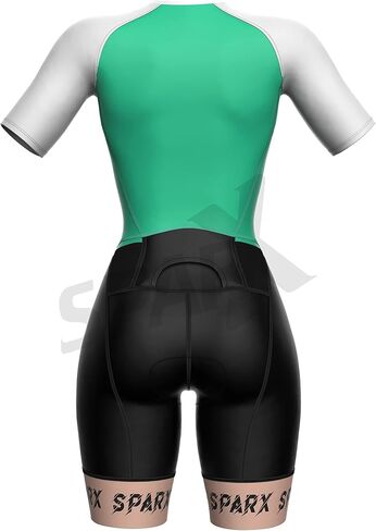 Sparx Aero Triathlon Suit Women Short Sleeve Tri Suit Women Running Swimming Cycling SkinSuit in Saudi Arabia