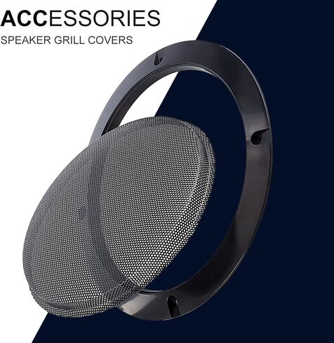 OLYCRAFT 4 Set Audio Speaker Cover Mesh 6.5 Inch Speaker Grill Cover Mesh Flat Round Speaker Grill Decorative Circle with Screws for Speaker Cabinet, Home Speaker, Car Speaker Electrophoresis Black in Saudi Arabia