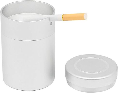 Leo and his friends Ashtrays for Cigarettes,Stainless Steel Car Ashtrays, Cigarette Ashtray for Car or Outdoor Use (Black) in Saudi Arabia