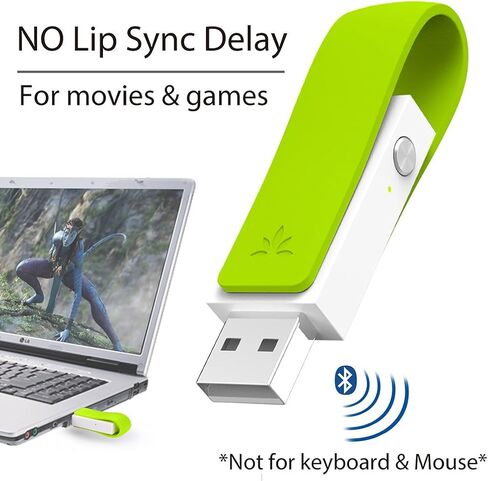 محول صوت بلوتوث USB طويل المدى من Avantree Leaf Class 1 لجهاز PS4 PS5 PC والكمبيوتر المحمول Mac Linux Switch، دونجل صوت USB لمكبرات الصوت فقط، التوصيل والتشغيل، aptX زمن الوصول المنخفض in Kuwait