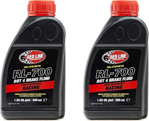 سائل الفرامل Red Line RL-600 عالي الأداء للمسار/الشارع DOT 4 (3 زجاجات) مع زجاجة نازف الفرامل من جينيسيس in Saudi Arabia