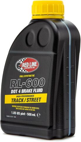 سائل الفرامل Red Line RL-600 عالي الأداء للمسار/الشارع DOT 4 (3 زجاجات) مع زجاجة نازف الفرامل من جينيسيس in Saudi Arabia