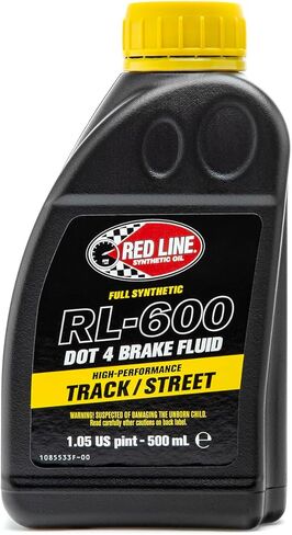سائل الفرامل Red Line RL-600 عالي الأداء للمسار/الشارع DOT 4 (3 زجاجات) مع زجاجة نازف الفرامل من جينيسيس in Saudi Arabia