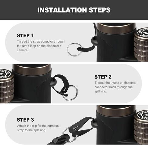Xaegistac حزام تسخير ثنائي العينين قابل للتعديل وتسخير مناظير فاخرة للصيد. حزام الأشرطة المتقاطعة مناسب لحمل مجهر والكاميرات وأجهزة تحديد المدى والمزيد in Kuwait