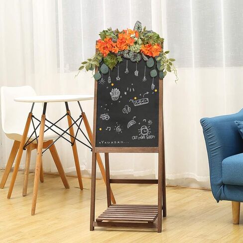 Eucalyptus Swag, Floral Hydrangea Flower Swags 28 Inch, Spring Greenery Swag, Decorative Door Swags with Begonia Leaves for Home Room Front Door Wedding Arch Garden Party Tabletop Wall Decor(Orange) in Saudi Arabia
