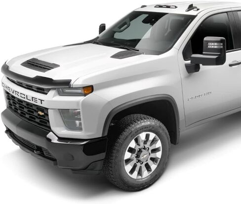 Auto Ventshade [AVS] Bugflector Hood Protector | Fits 2020 - 2024 Chevrolet Silverado 2500 HD/3500 HD, High Profile - Smoke | 23711 in Saudi Arabia