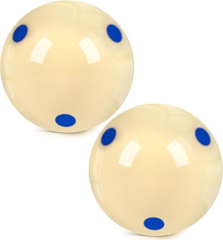 2 Pack AAA-Grade Pro-Cup Billiard Cue Ball or Billiard #8 Ball Standard Regulation Size 2-1/4" Practice Training Pool Ball for Games & Sports in Kuwait