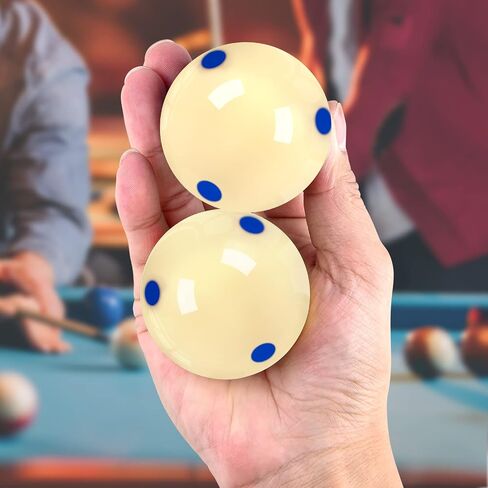 2 Pack AAA-Grade Pro-Cup Billiard Cue Ball or Billiard #8 Ball Standard Regulation Size 2-1/4" Practice Training Pool Ball for Games & Sports in Kuwait
