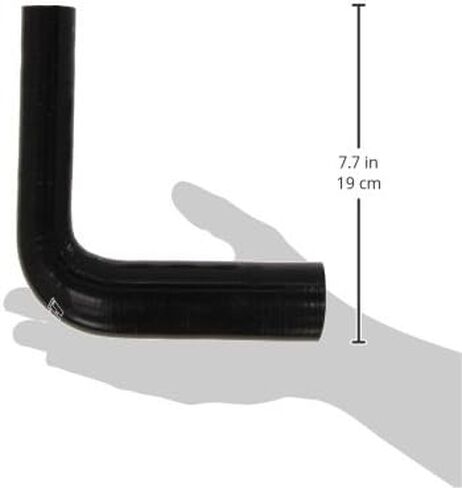 HPS HTSER90-075-125-BLK سيليكون درجة حرارة عالية 4 طبقات معززة 90 درجة خرطوم توصيل مخفض للكوع، أقصى ضغط 100 رطل لكل بوصة مربعة، طول الساق 4 بوصات على كل جانب، 3/4 بوصة > 1-1/4 بوصة معرف، أسود in Kuwait
