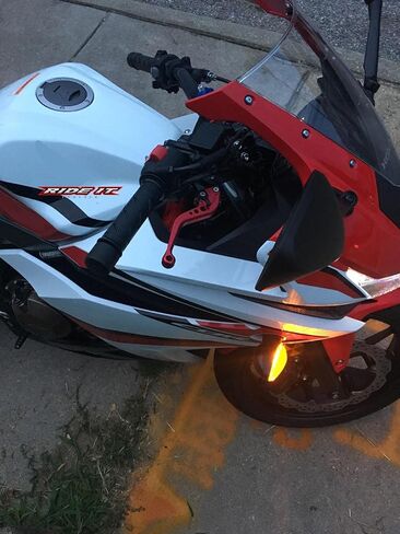 RIDE IT FOREVER أذرع قابض الفرامل القصيرة لـ CBR500R/CB500F/X 2013-2021، GROM 2014-2023، CBR250R 2011-2013، CBR300R CB300F/FA 2014-2022، CB400F/CB400R 2013-2020-أسود in Kuwait